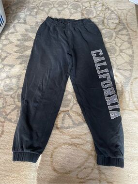 Black Graphic Joggers